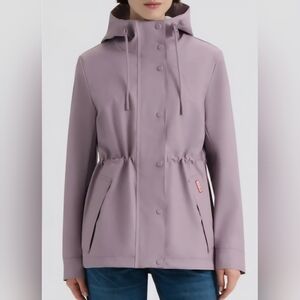 Hunter Rubberized Hooded Raincoat Abbey Dusty Lilac, Women’s Small NWT $199
